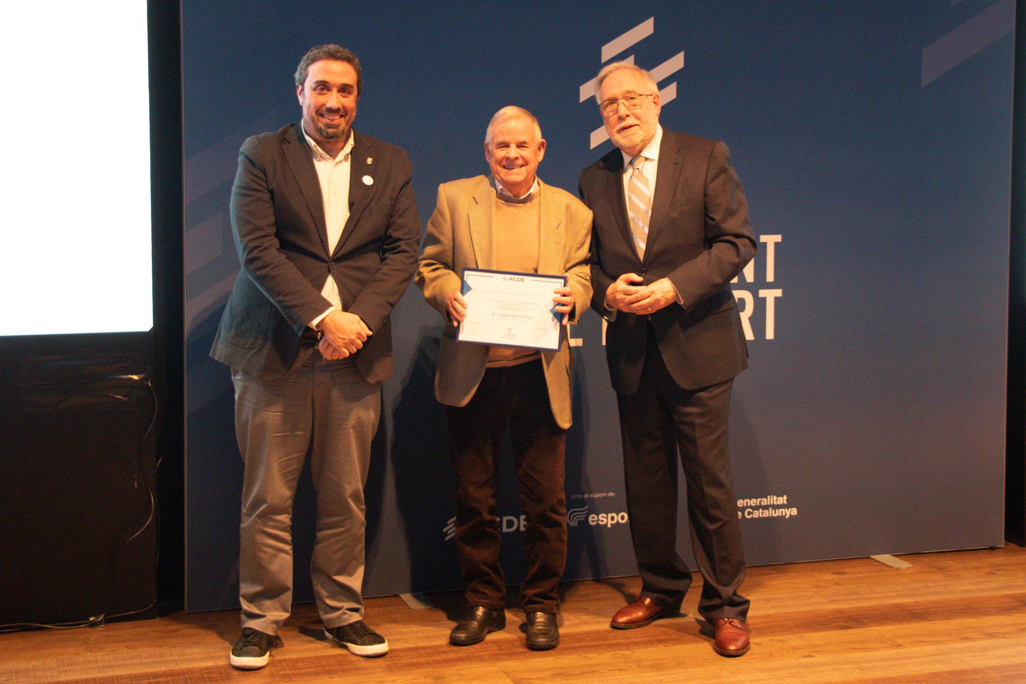 Vicenç Garcia, distingit com a Millor Dirigent de Club per l’Associació Catalana de Dirigents de l’Esport